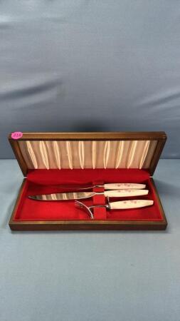 Stainless 3 PC Carving Set in Box