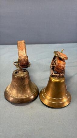 (2) 3in Brass Sleigh Bells