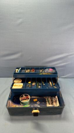 13in Plastic Tackle Box with Tackle