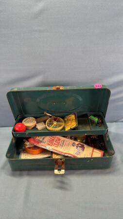 13in Metal Tackle Box with Tackle