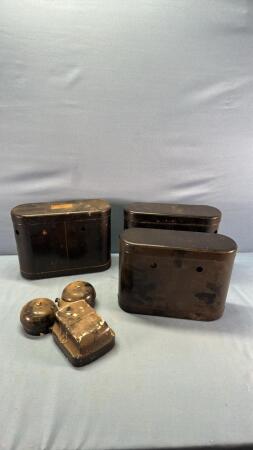 (3) Vintage Telephone Battery Boxes