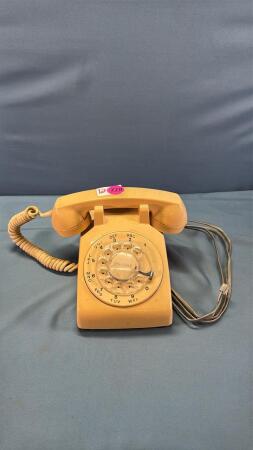 Beige Rotary Dial Phone