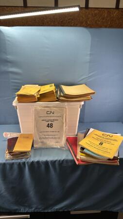 Quantity of Railroad Items In Tote w/Lid