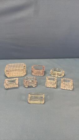 (8) Clear Glass Unmatched Salt Cells