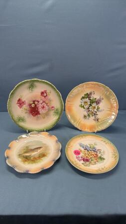 (4) German Colourful Plates