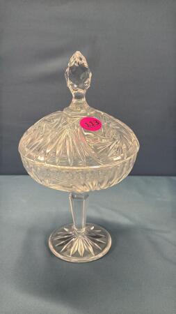 Pinwheel Pedestal Candy Dish