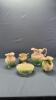 (5) Unmatched Green & White Chamber Pieces