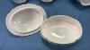 (5) Unmatched Green & White Chamber Pieces - 9