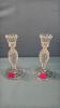 Pair of Pinwheel 6in Candle Sticks