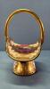 Cranberry Enameled Elaborate Basket - 3