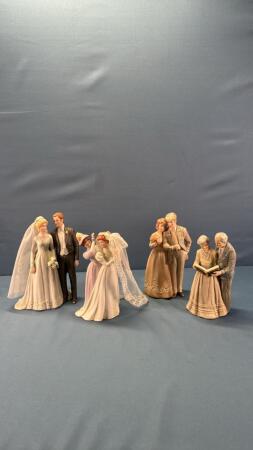 (4) Treasured Memories Figures