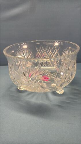 Crystal Pinwheel Footed Bowl