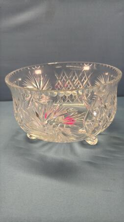 Crystal Pinwheel Footed Bowl