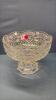 Heavy Glass Pedestal Bowl