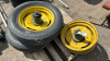 2 Goodyear 7.50-20 Implement Tires on Rims & 1 Rim