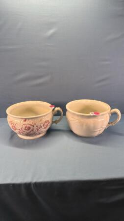 (2) Porcelain Chamber Pots