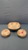 Austrian Rectangular Berry Bowl & (6) 5in Nappies