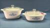(2) Corningware Casseroles with Lids - 2