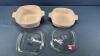 (2) Corningware Casseroles with Lids - 3