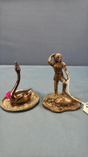 (2) Metal Ornaments