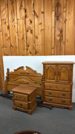Oak 3 PC Bedroom Suite