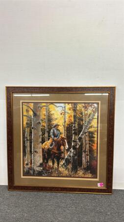 Framed Cowboy Print
