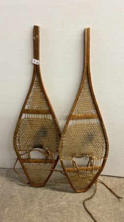 Pair of Wooden Snow Shoes