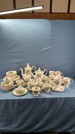 Large Royal Albert "Trillium Pattern" Dish Set