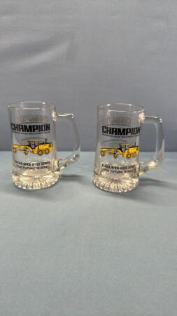 (2) Champion Road Grader Mugs