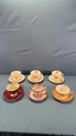 (6) Cups & Saucers