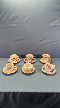 (6) Cups & Saucers