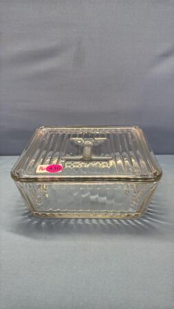 Anchor Hocking 9in Square Glass Bowl with Lid
