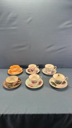 (6) Cups & Saucers