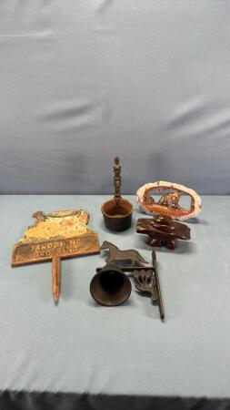 Cast Iron & Wood Lot