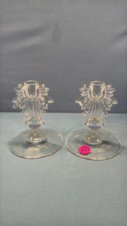 (2) Cornflower Candle Sticks