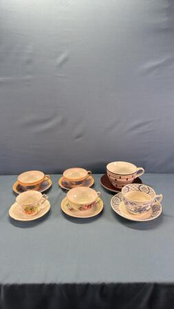 (6) Cups & Saucers