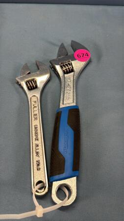 10in & 8in Adjustable Wrenches