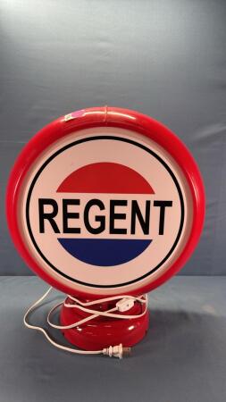 Regent Plastic Lighted Gas Pump Replica Globe