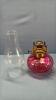 Cranberry Coin Dot Coal Oil Lamp for wall bracket - 2