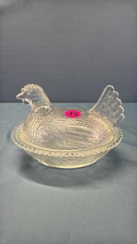 Glass Hen on the Nest