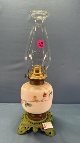Coal Oil Lamp with Metal Base