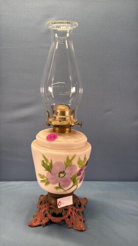Coal Oil Lamp with Metal Base