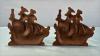 Pair of Schooner Metal 4in Wide Book Ends - 3