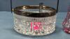 Glass & Silver Plate Jam Dish & Pink Shaker - 3