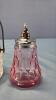 Glass & Silver Plate Jam Dish & Pink Shaker - 4