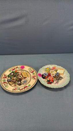 (2) Plates of Souvenir Lapel Pins