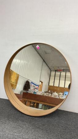 Oval Framed Mirror