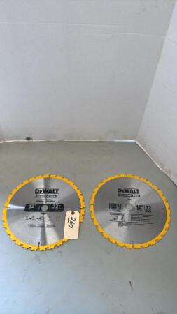 2- 12in DeWalt Mitre Saw Blades