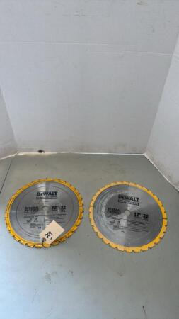 2- 12in DeWalt Mitre Saw Blade