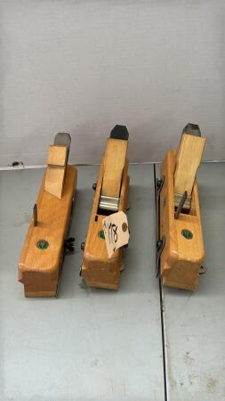 3 Ulmia German Made Wood Hand Planes